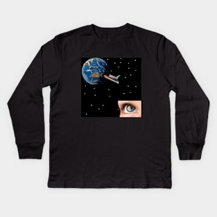 Spacecraft Kids Long Sleeve T-Shirt